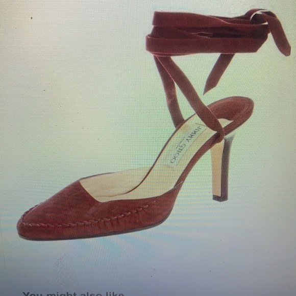 Jimmy Choo wrap around suede 4” heel - Picture 2 of 13